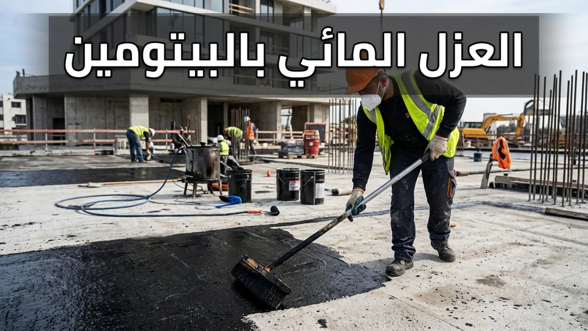 العزل المائي بالبيتومين