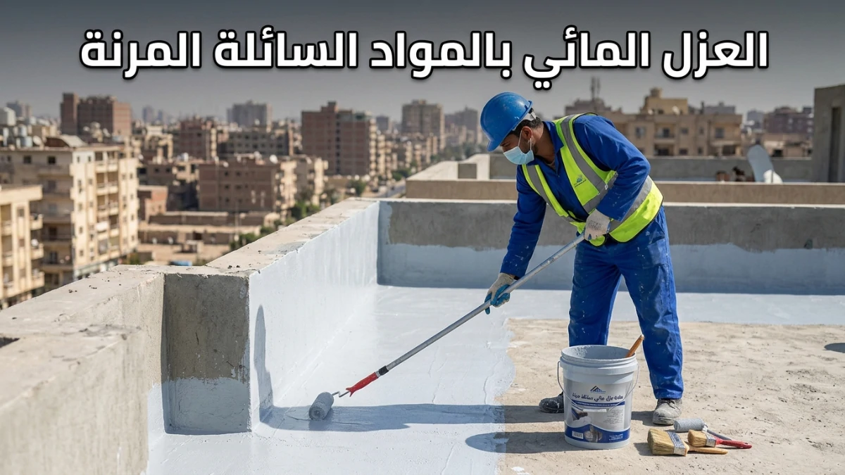العزل المائي بالمواد السائلة المرنة