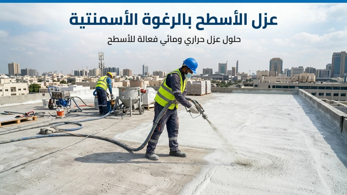 عزل الأسطح بالرغوة الأسمنتية